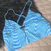Zara, M, яскравий топ зебра