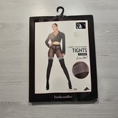 Hunkemoller! Крутезні капронові жіночі колготки з ефектом панчохи S/M розмір caviar!