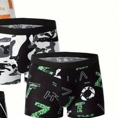 Чоловічі якісні боксери.1 шт чорні з зеленим .Розміри ххл