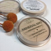 Компактна пудра для обличчя з рослинними екстрактами Eva Cosmetics Mineral Matte Powder №22 нова