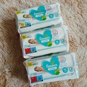 Лот 3 штуки! Вологі серветки Pampers Sensitive по 52шт х 2