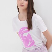 Білосніжна футболка sinsay, р.xs