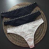 Труси трусики стрінги 3шт жіночі h&m розмір м.