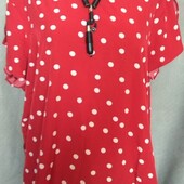 Shein Легкая блузка в горошек