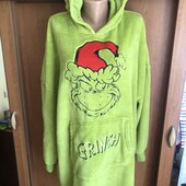 Меховушка довга, плюшева туника, кофта, худи, 2-3 XL. the grinch , слип, пижама