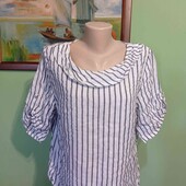 блузка р 48-50, Италия, лён.Новая
