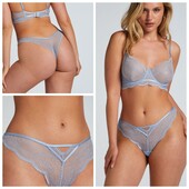 Hunkemoller! Повністю мереживні жіночі труси, чікіні Хл розмір blue grotto! Лот 224