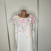Біла блуза з принтом Shein Curve 2XL Пог -62