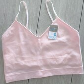 Безшовна майка / топ Primark, в рубчик, з ліфом eur 38-40 / uk 10-12. З біркою!