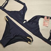 Hunkemoller! Роздільний жіночий купальник 70В, низ Xs blue! Лот 106