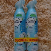 Комплект 2 спрея!!!!!! Освежитель воздуха Febreze Air Cotton Fresh 300 мл, аромат на вибір