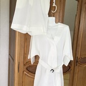 Класнющий костюм для літа із льону ,білий