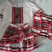 Костюм вишиванка для дівчинки від 1 до 3 років