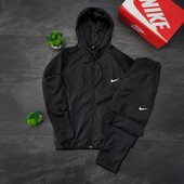 Костюм/ комплект Nike Плащівка / Дайвінг (чорний колір)+ кепка + шкарпетки