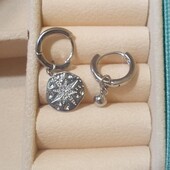 Серебряные маленькие серьги