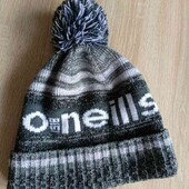 O' Neill спортивная шапка с пампоном на мальчика подростка 12/14 лет внутри флис
