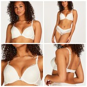 Hunkemoller! Жіночий бюстгальтер з мереживом 75Д off white! Лот 165