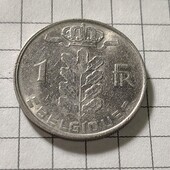 Монета Бельгії 1 франк 1980