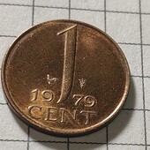 Монета Нідерландів 1 центів 1979
