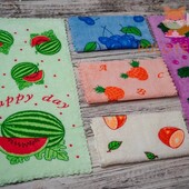 Рушники Фрукти 25*50 см мікрофібра 5 шт