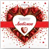 Цукерки Любімов з горіховим праліне у молочному шоколаді 108 г