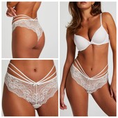 Hunkemoller! Мереживні жіночі труси, страп панти Xs розмір