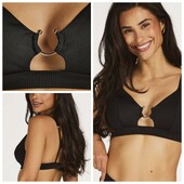 Hunkemoller! Жіночий бюстгальтер від купальника в рубчик М розмір black! Лот 18