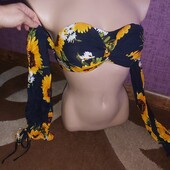 Гарний топ майка с рукавчиками Prettylittlething р.4/Xs