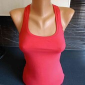 ✓Bershka! коттоновая натуральная майка 