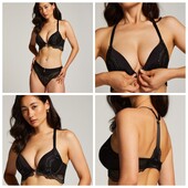 Hunkemoller! Жіночий бюстгальтер зі сріблом і застібкою спереду 70С perfect plunge! Лот 40