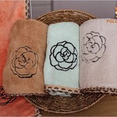 Рушники Ніжна троянда 35*75 см мікрофібра 5 шт