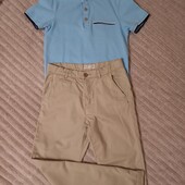 Брюки чинос Zara р 9-10 лет