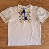 Футболка вишиванка для хлопчика на 6-8 років, див. заміри