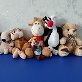 М'які іграшки 6 шт одним лотом