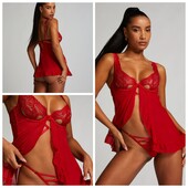 Hunkemoller private collection! Спокусливий жіночий пеньюар, комбінація, негліже 70В tango red! Лот1