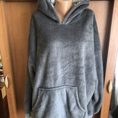 Меховушка, плюшева туника, кофта, худи, 2-4XL, слип, пижама
