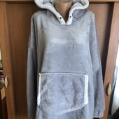 Меховушка, плюшева туника, кофта, худи, 2-3XL. F&F, слип, пижама