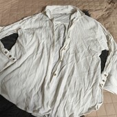 Topshop, S, молочна сорочка віскоза жатка