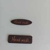 Пришивные деревянные бирки HendMade 65шт.