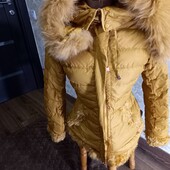 Повний розпродаж!!! Куртка з натуральним хутром р. М