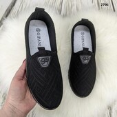 Женские кроссовки мокасины черные 37.38