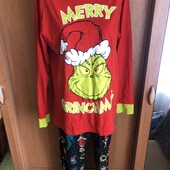 Пижама, комплект, костюм, 100% коттон, L. grinch. в ідеалі
