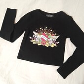 Розпродажа/Укорочений, ущільнений лонгслів, Primark на 12-14р./152-158см