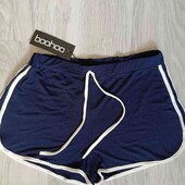 Boohoo брендовые новые шортики цвет синий размер евро 38