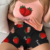 Женская пижама с шортиками домашний костюм большого размера