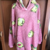 Меховушка, плюшева туника, кофта, худи, L-XL. Primark, слип, пижама, в ідеалі