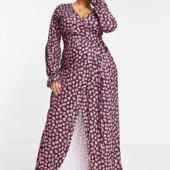 Шикарный макси халат,домашнее платье, In The Style от Asos, Англия, р. 18, 46 евро, наш 50-54