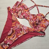 Hunkemoller! Яскравий роздільний жіночий купальник 75F, низ М розмір pink! Лот 15