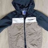 Jack & Jones брендовая лёгкая ветровка с капюшоном на подростка рост 152 см