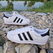 р 8 us(26см). Оригінал. Кросівки Adidas Superstar white EG4958 нат.шкіра